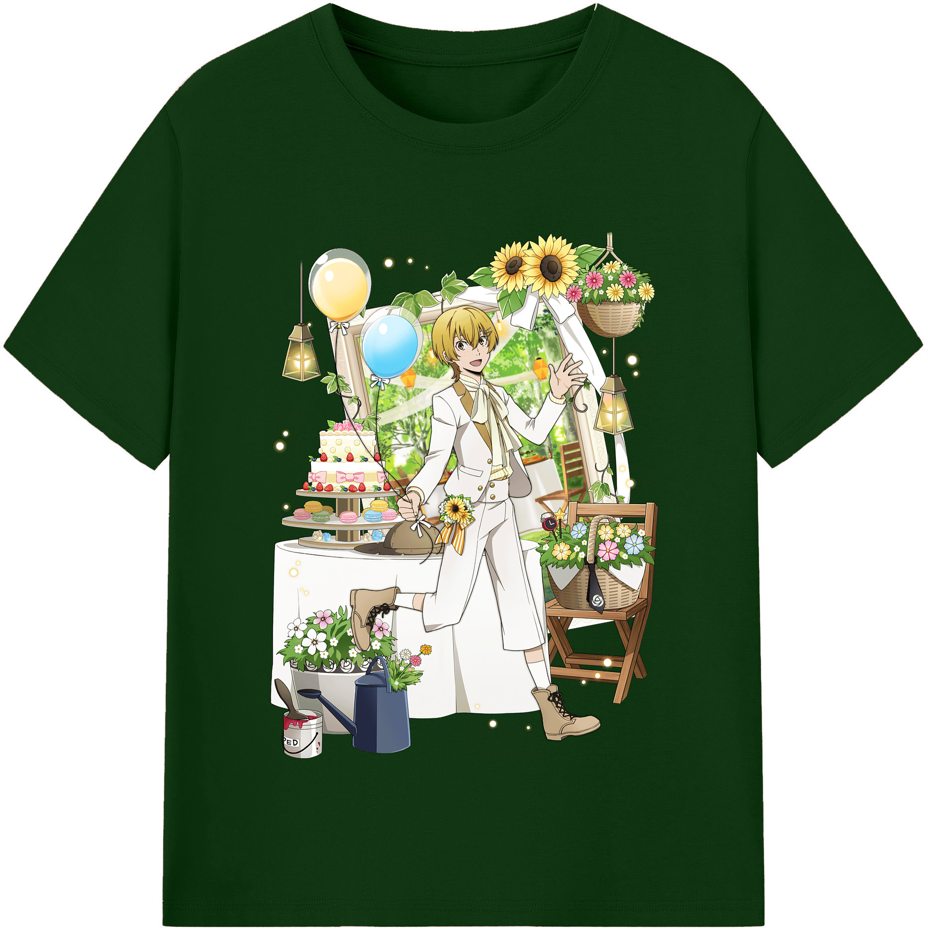 （画像用） 文豪ストレイドッグス Bungo Stray Dogs 綿100％半袖Tシャツ（フロントプリント）